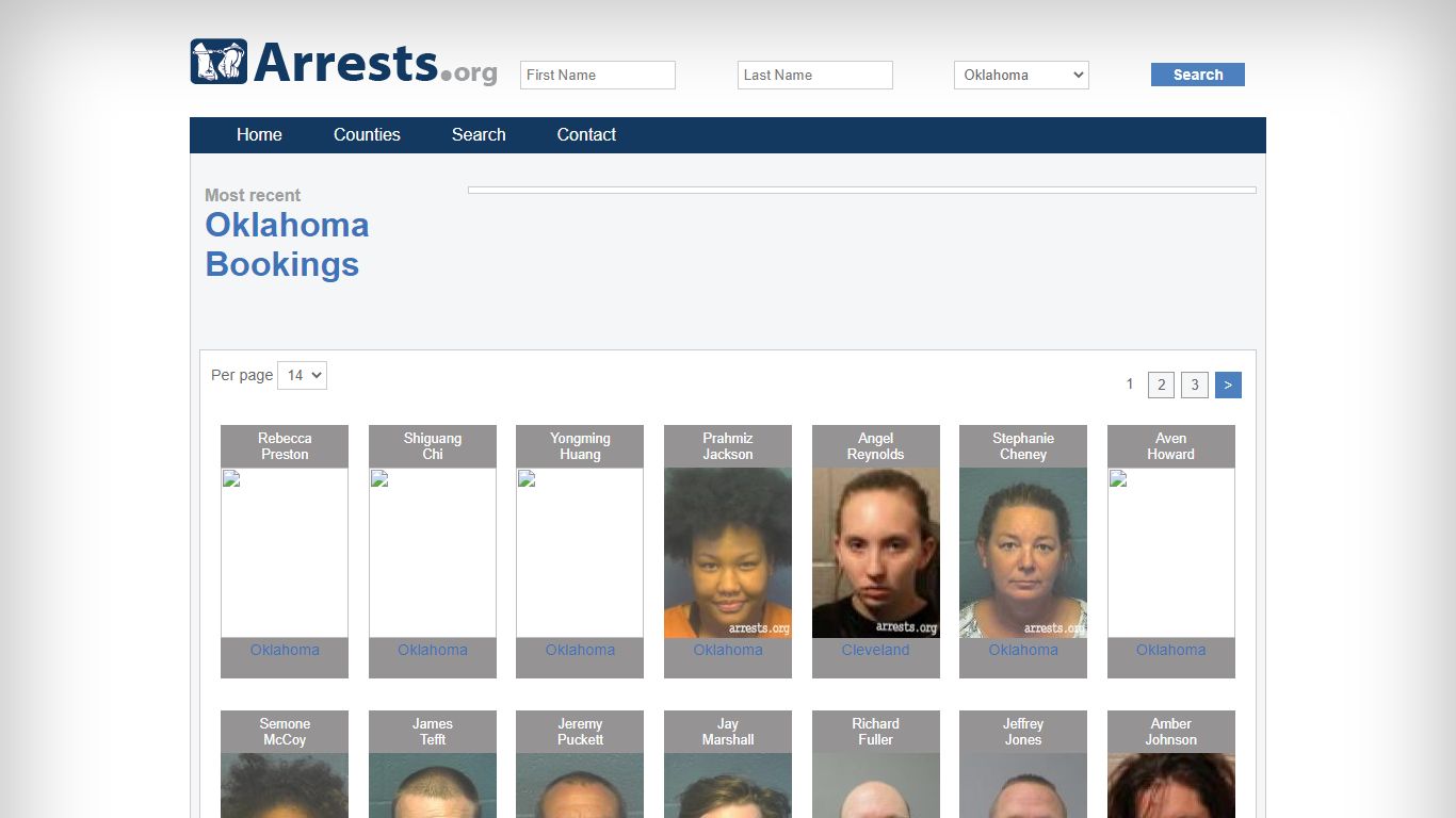 Oklahoma Arrests and Inmate Search